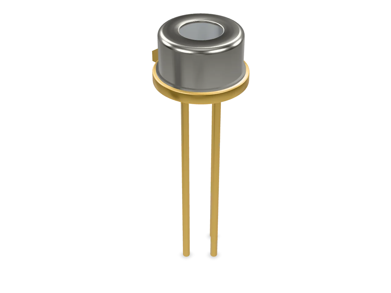 TO-46 style photodiode can, isometric view